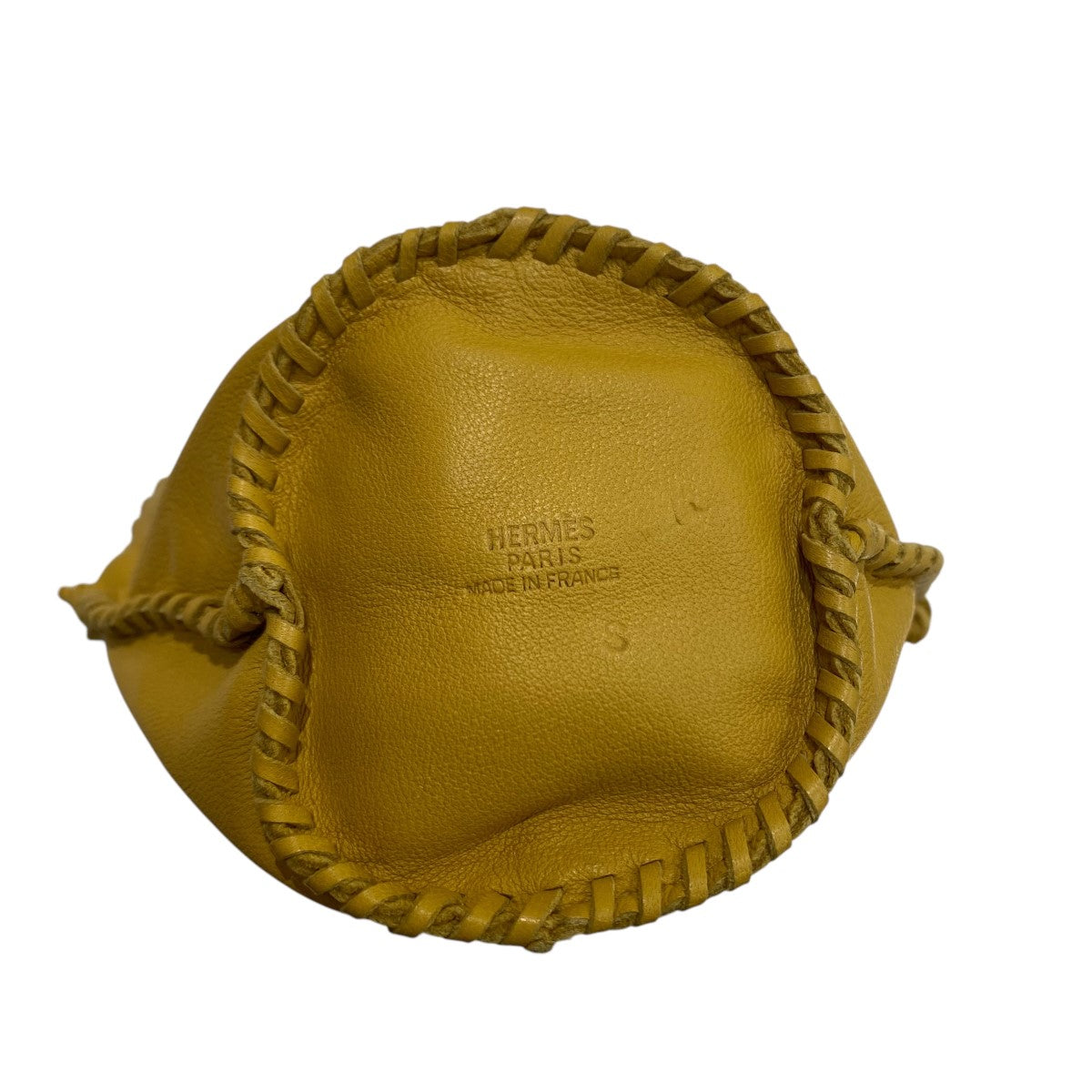 HERMES(エルメス) 巾着ポーチ S刻印 イエロー｜【公式】カインドオル