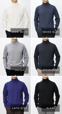 ジョンスメドレー / JOHN SMEDLEY / A4588 / タートルネック ニット