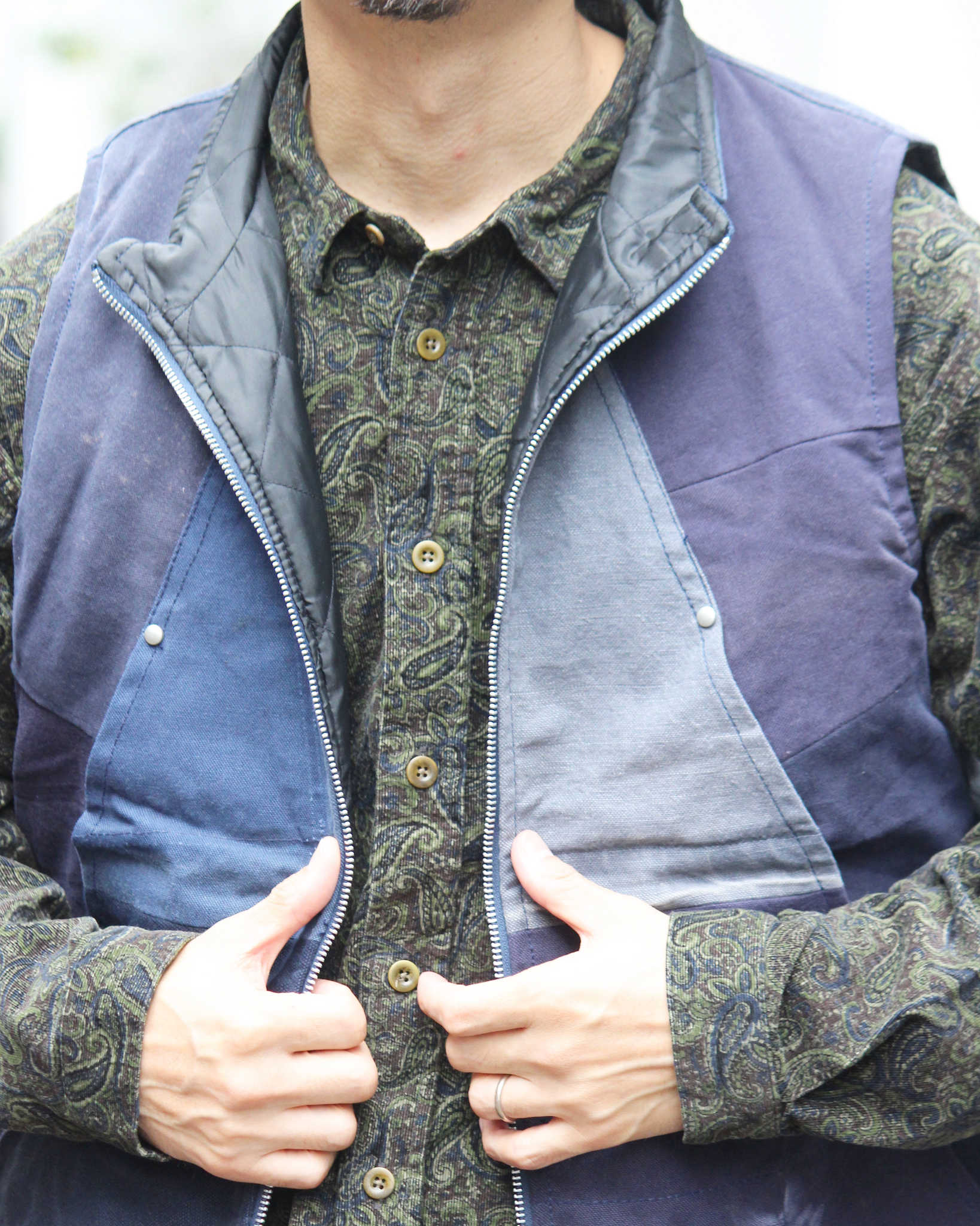 Nasngwam. ナスングワム / FACTORY VEST ファクトリーベスト Msize