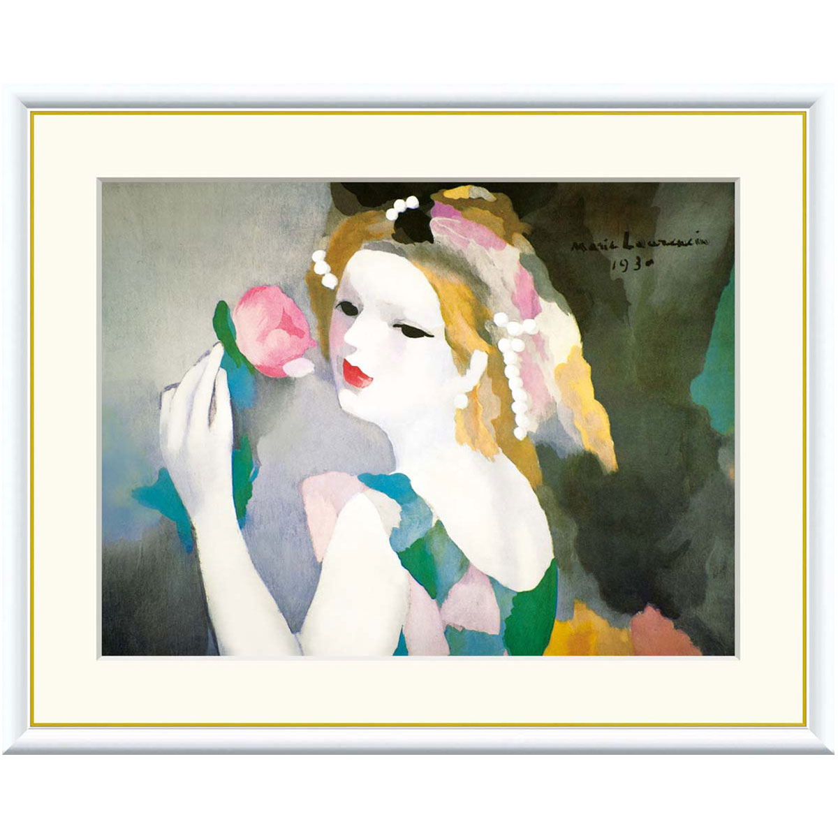 楽天市場】マリー・ローランサン「バラの女」F8号（額外寸61x50cm