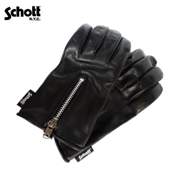 楽天市場】Schott NEWウィンタージップグローブWINTER ZIP GLOVE(日本