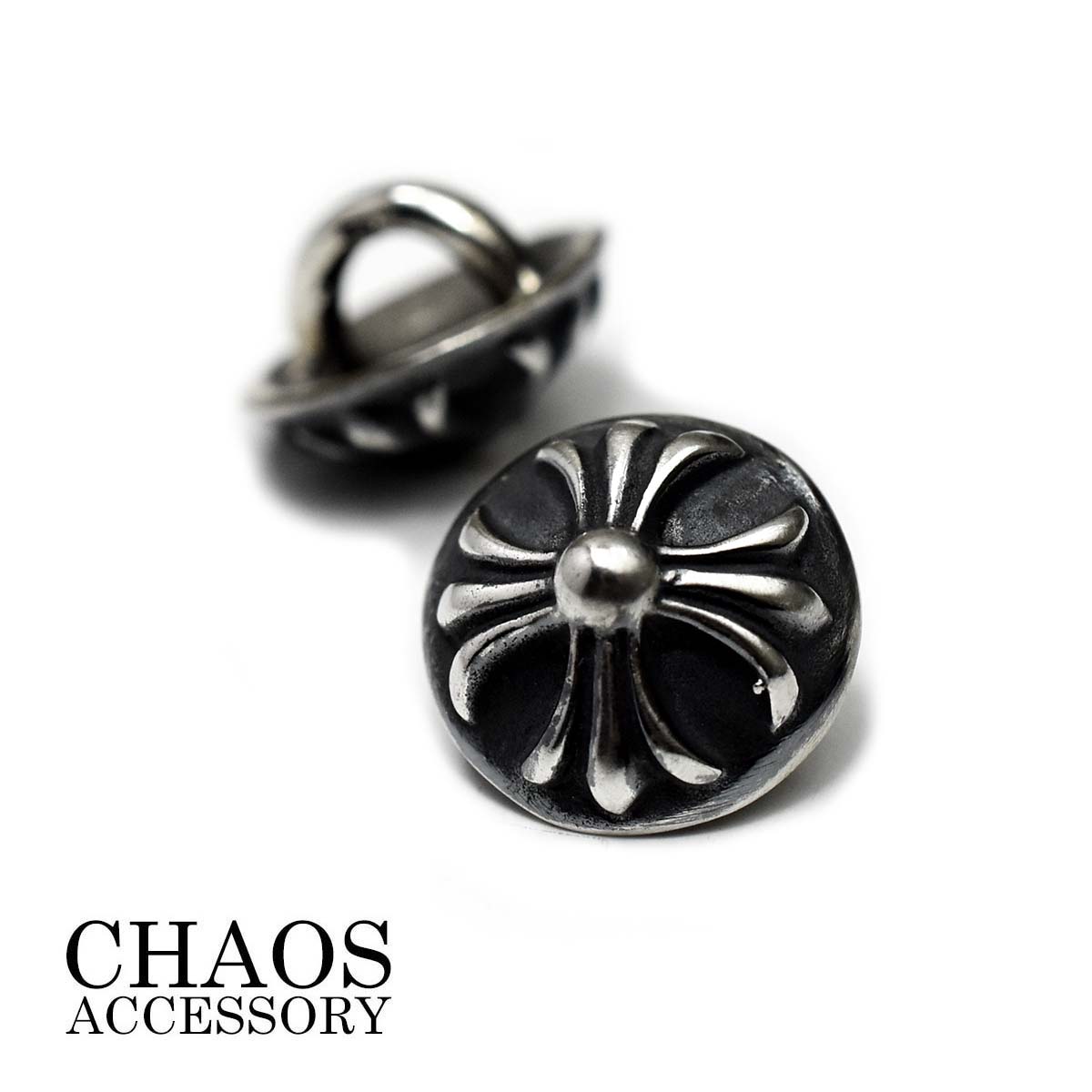 楽天市場】シルバー925 コンチョ クロス フローラル 直径 約18.5mm