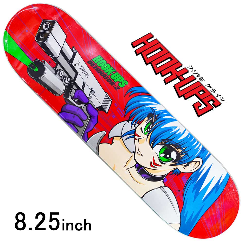 楽天市場】8.475インチ フックアップス スケボー デッキ 板 Hook Ups