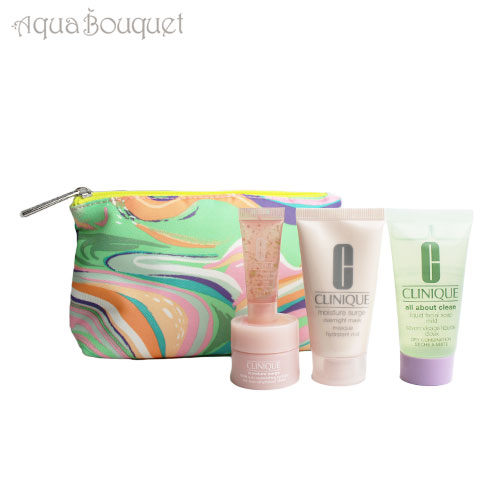 楽天市場】クリニーク スキンケア3点セット リーフ柄ポーチ