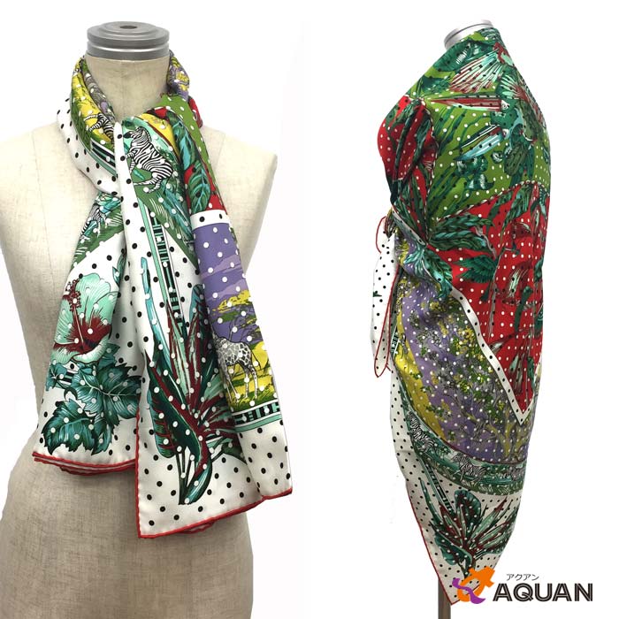 楽天市場】エルメス HERMES カレ 90 スカーフ シャンピニオン