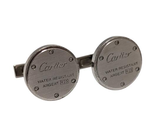 楽天市場】Cartier【カルティエ】カフスボタン SV925 シルバー
