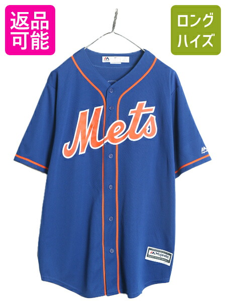 楽天市場】MLB オフィシャル Majestic メッツ ベースボール シャツ