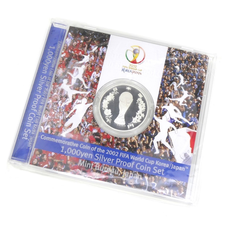 楽天市場】2002 FIFAワールドカップ記念貨幣発行記念メダル（純銀製