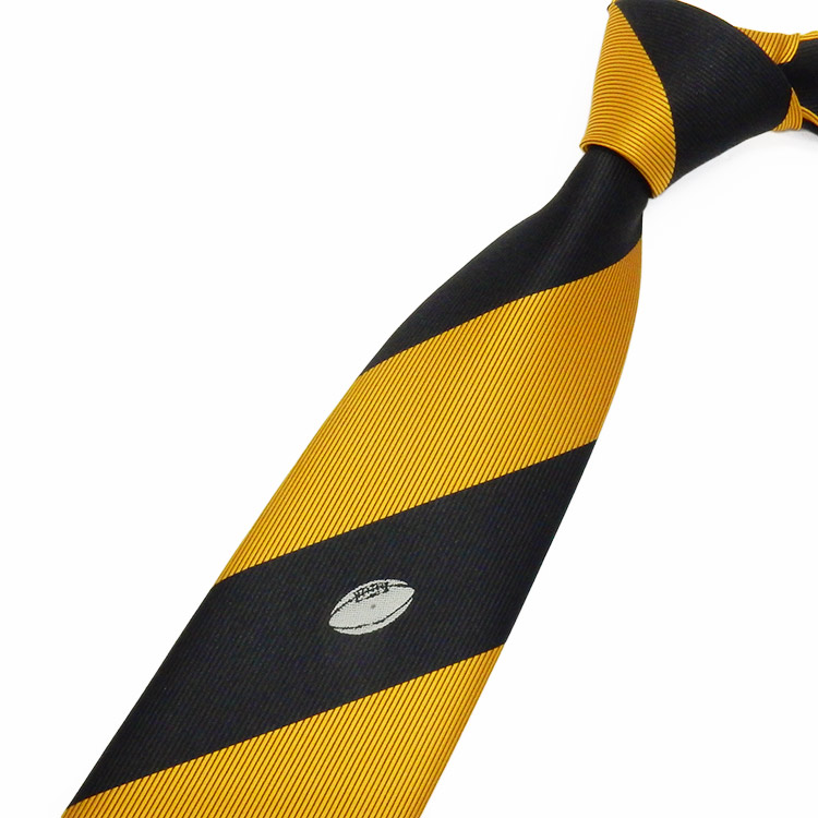 楽天市場】スポーツ応援タイ ラグビーネクタイ 紺×銀鼠 ストライプ