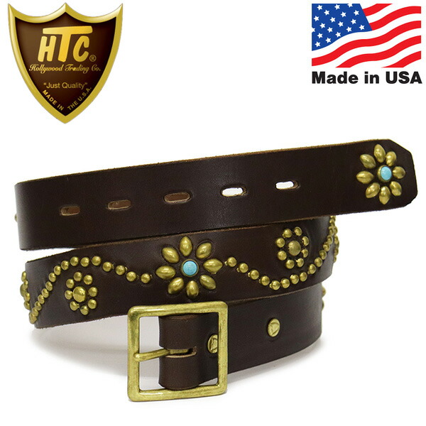 楽天市場】HTC エイチティーシー フラワースタッズ ターコイズ レザー