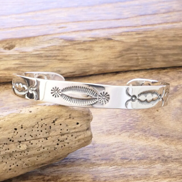 楽天市場】ノースワークス W-009 Stamped 900Silver Cuff Bracelet