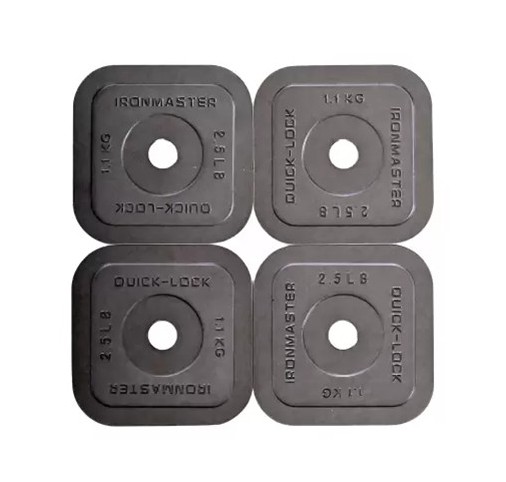 クイックロックダンベル用ヘビーハンドルプレートキット（7.5ポンド×4