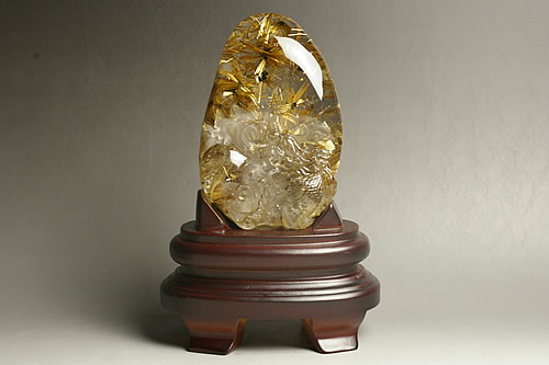 楽天市場】ルチル水晶彫刻 龍 : ギャラリーメイスン