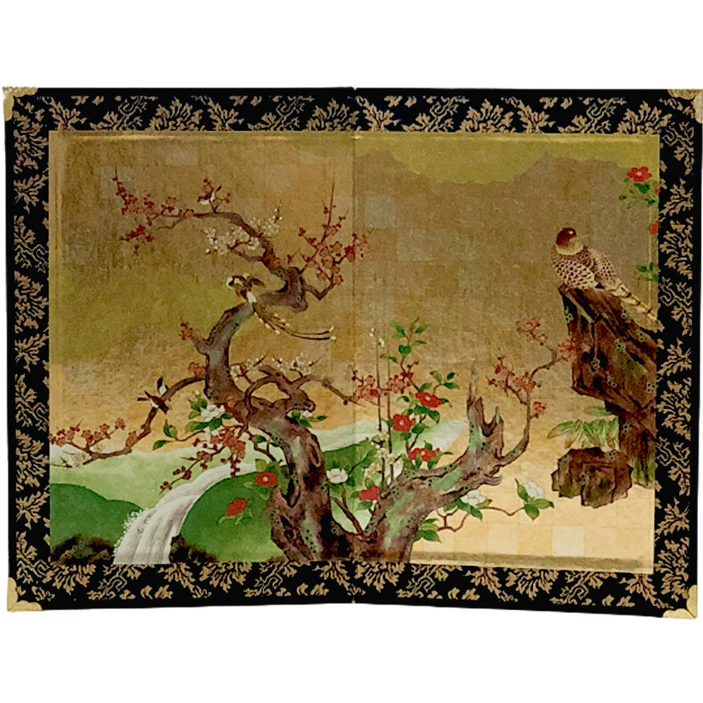 楽天市場】ミニ屏風 葛飾北斎 神奈川沖浪裏 日本の名画 中 二曲一双