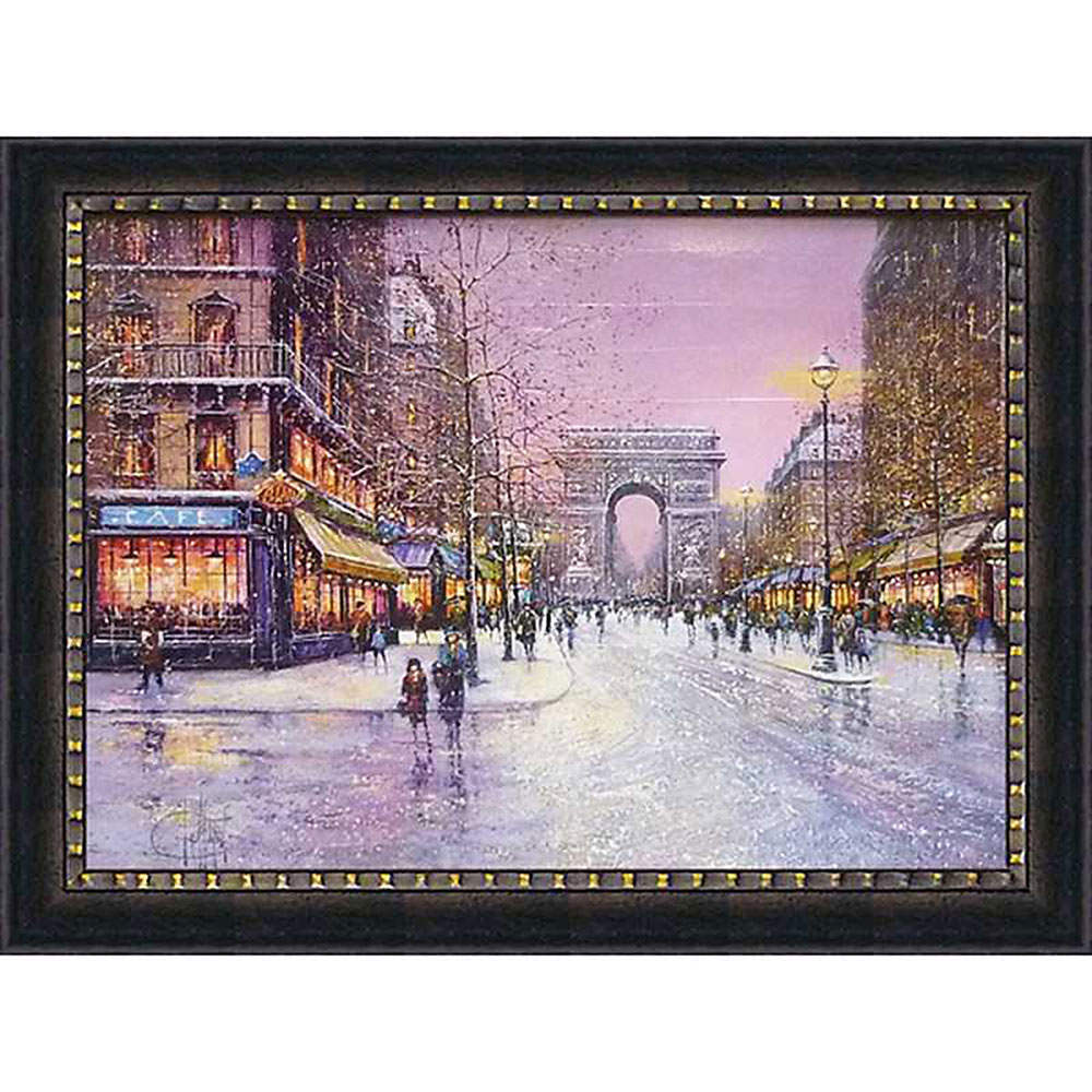 楽天市場】絵画 ギィ デサップ 冬の凱旋門/インテリア 額入り 額装込