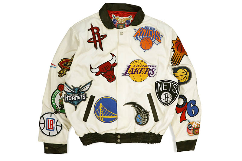 楽天市場】JEFF HAMILTON NBA COLLAGE WOOL & LEATHER JACKET NBA-101