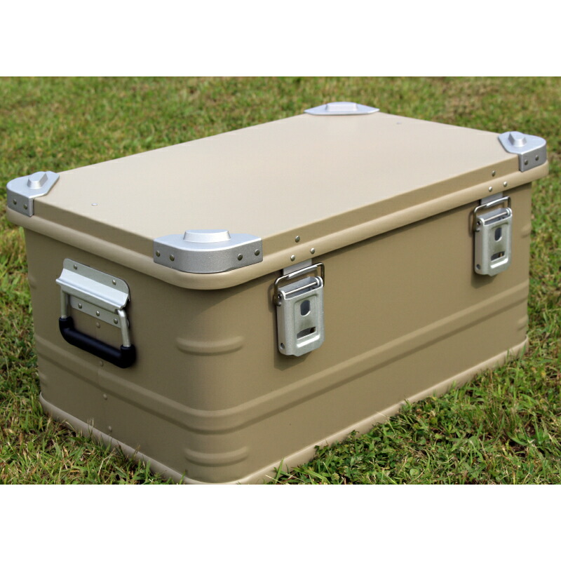 楽天市場】☆サンドベージュ☆スタッキング アルミ コンテナボックス