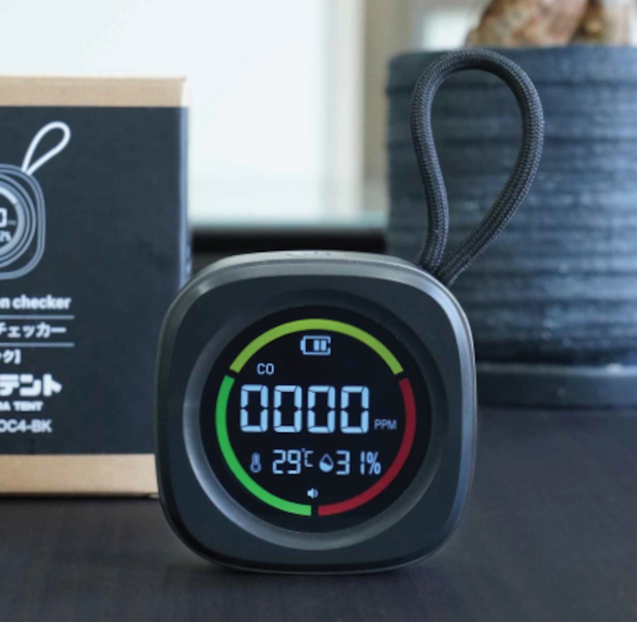 楽天市場】一酸化炭素濃度チェッカー ブラック 沢田テント SW-COC4-BK