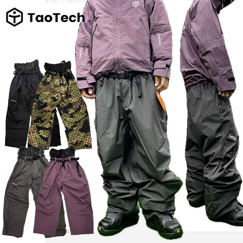 Taotech-ウェア 25-26 3L軽量防護素材パンツ/ブラック タオテック