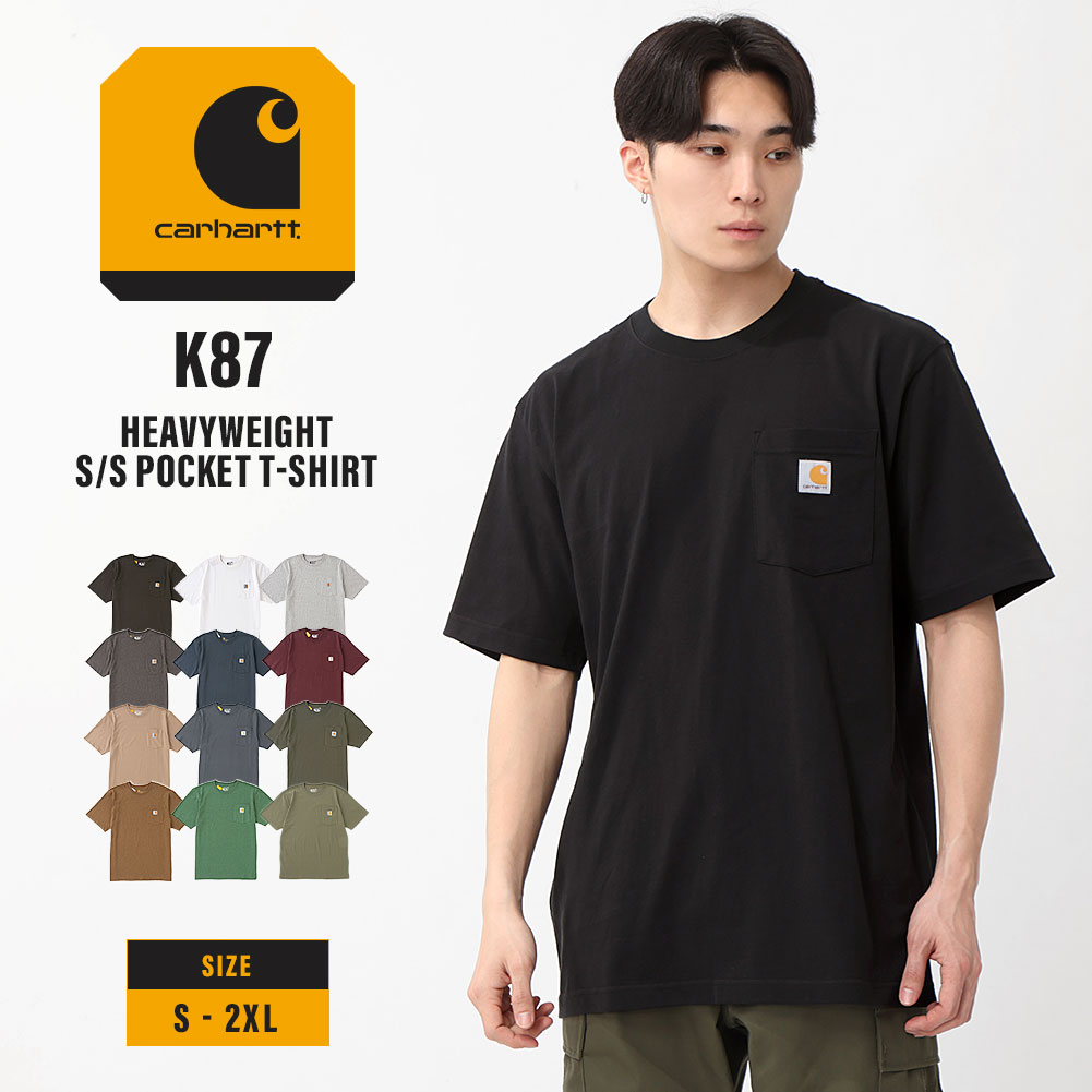 楽天市場】Carhartt カーハート Tシャツ 半袖 メンズ ポケット付き K87