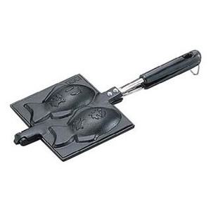 楽天市場】本職用 元祖たい焼き 一丁焼き(一匹用) 鉄鋳物製 たい焼き1