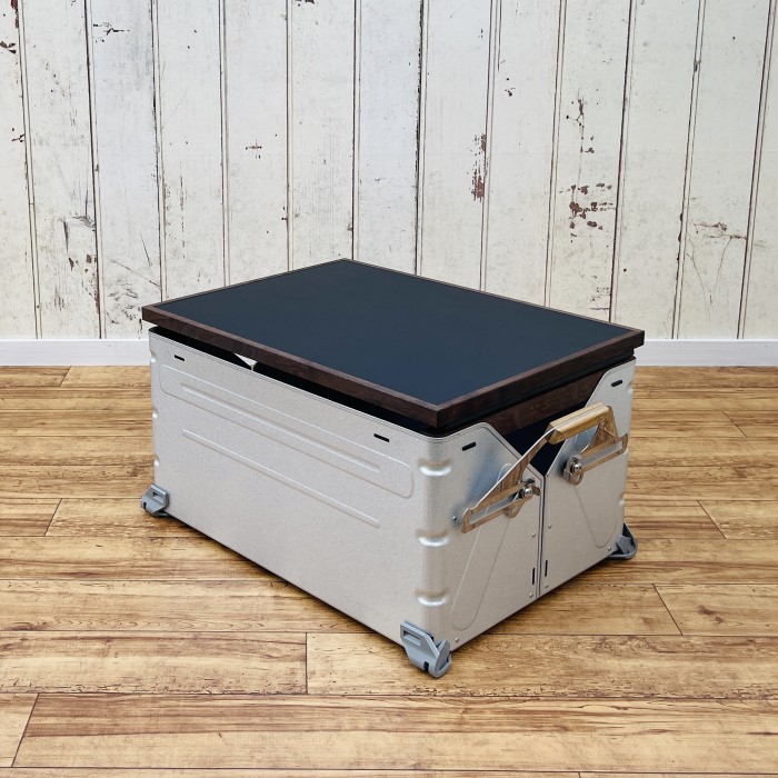 ハル様オーダー品スノーピークシェルコンサイズスライド天板組子細工