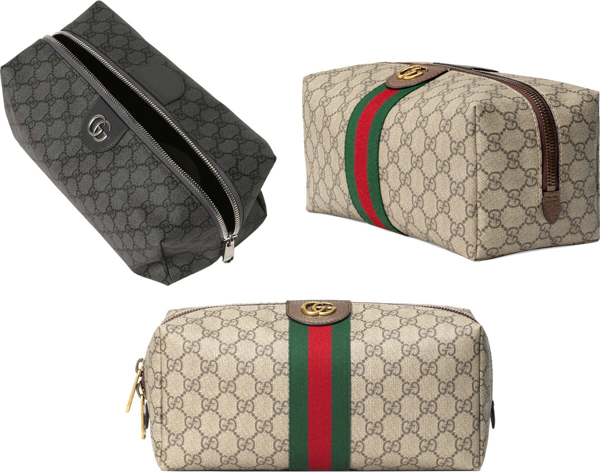 楽天市場】GUCCIグッチ ダブルG 化粧ポーチシェブロンキルティング