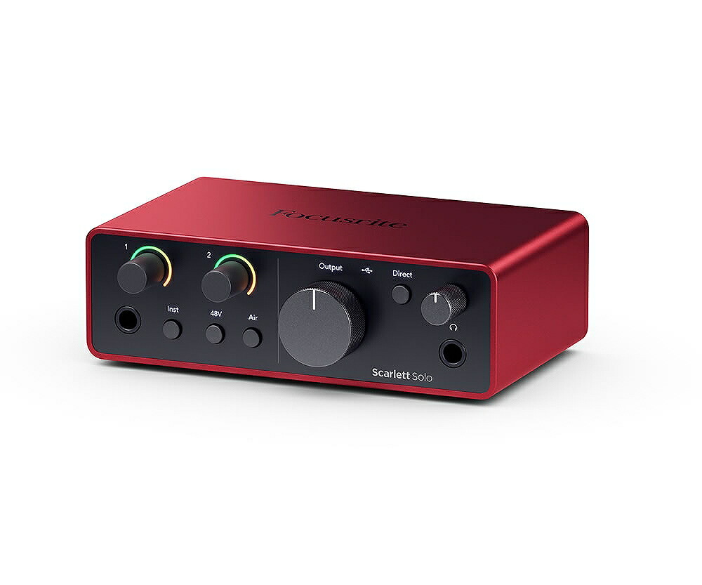 楽天市場】Focusrite オーディオ インターフェイス Scarlett Solo 4th