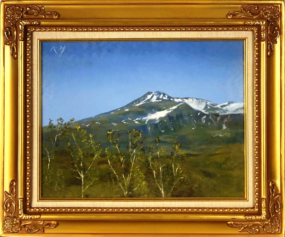 絵画 油彩画 高橋哲夫 青森県弘前市 岩木山 【公式通販】