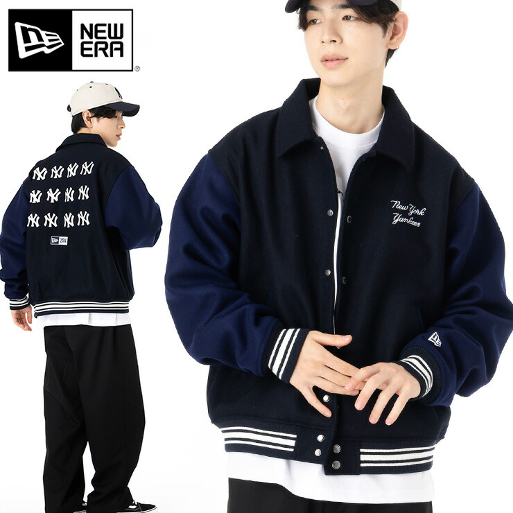 楽天市場】ニューエラ ジャケット NEW ERA スタジャン 中綿 バー