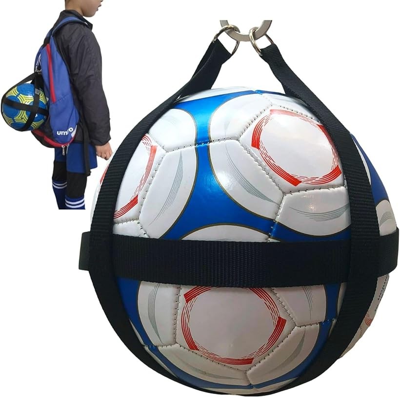 サッカーボールホルダー 縦ライン4本 ボールケース ボール入れ ボール