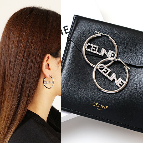 楽天市場】CELINE セリーヌ ピアス PERLS EARRINGS 46W796BPE.01GI