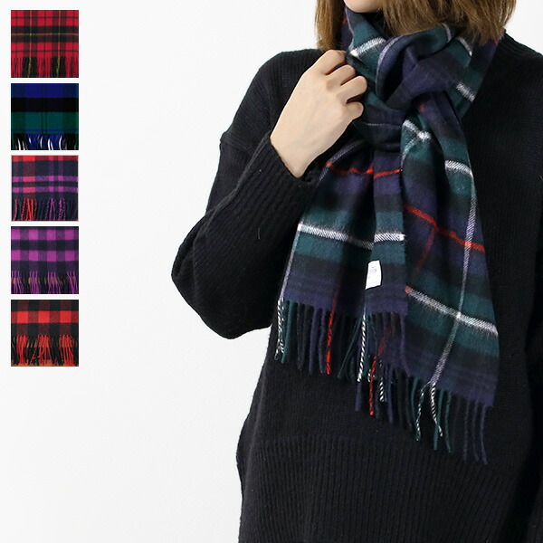 楽天市場】Johnstons ジョンストンズ MERINO WOOL TARTAN CHECK SCARF