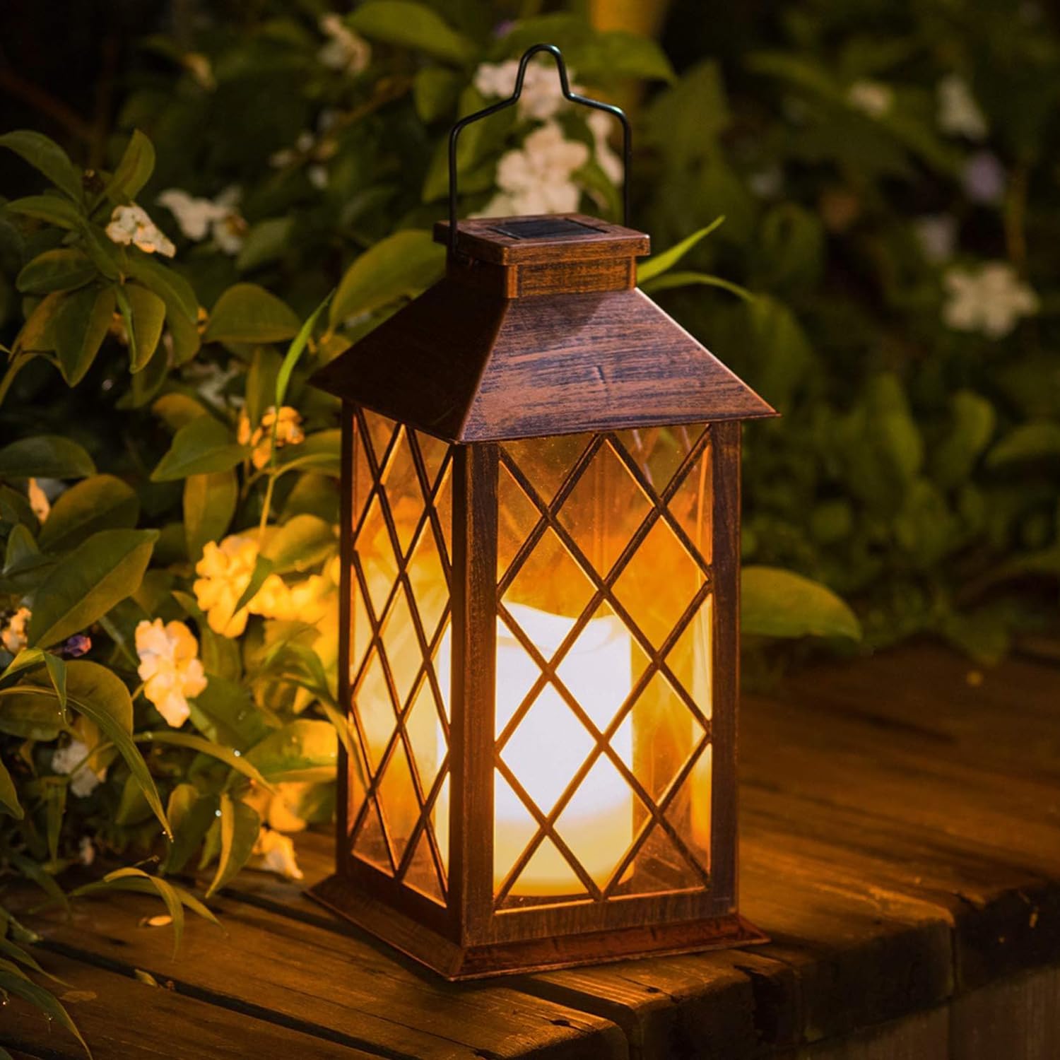 楽天市場】ソーラーランタン ガーデンライト ソーラー キャンドル