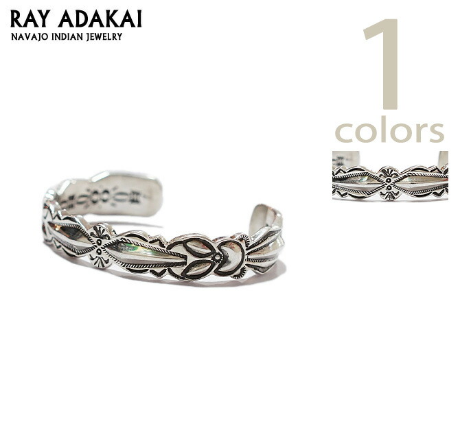 楽天市場】ナバホ族【RAY ADAKAI】レイアダカイDouble Stamp Bracelet