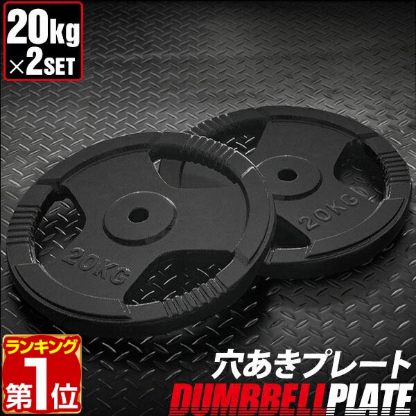 楽天市場】【楽天1位】バーベル 用 プレート 穴あき 10kg 2個セット