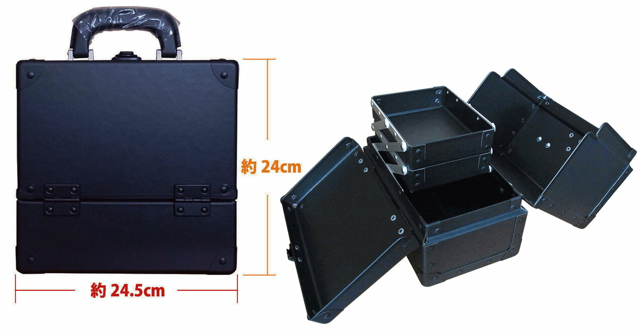 楽天市場】真っ黒コンパクトなミニボックス スライド2段トレー 瓶立