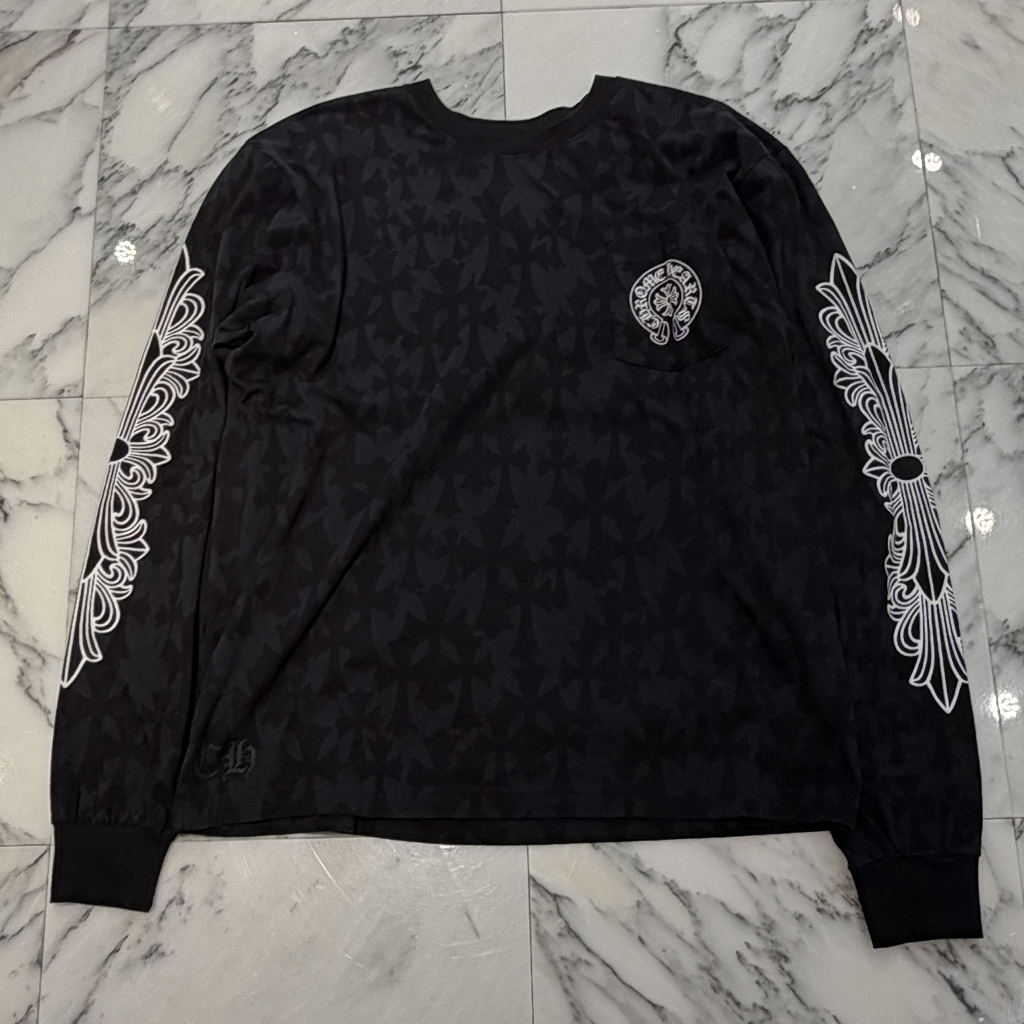 楽天市場】CHROME HEARTS クロムハーツ Graveyard Cemetery Cross L/S