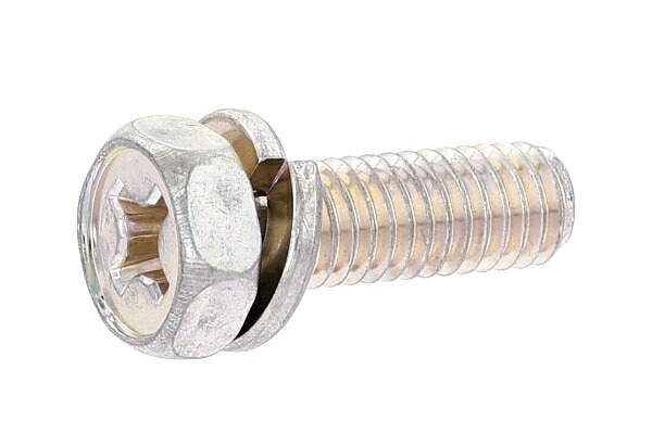 楽天市場】鉄/三価ホワイト (+)六角アプセットセムス [P=2]M8×10