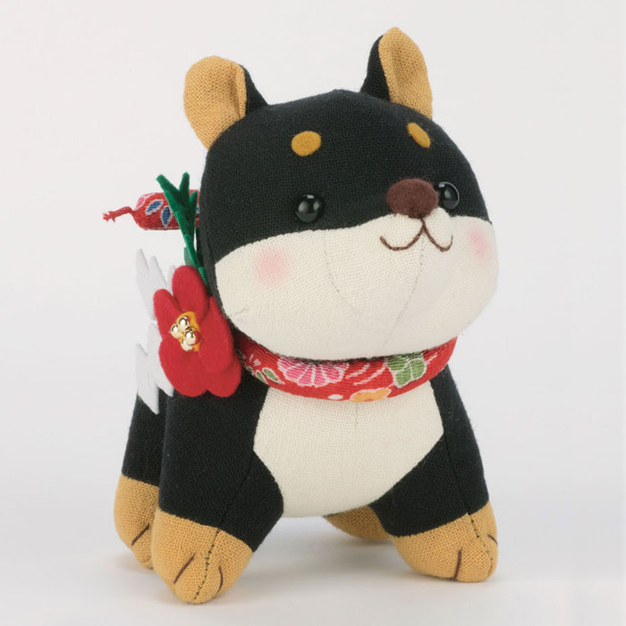 楽天市場】干支 ぬいぐるみキット 福招き犬(黒柴) PA-756 ぬいぐるみ