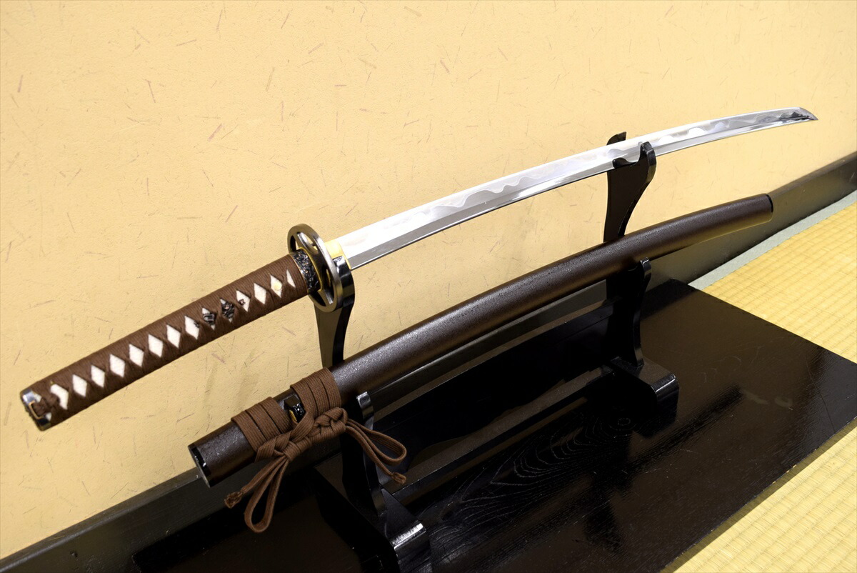楽天市場】名刀シリーズ 江雪左文字 左文字作 木製柄 亜鉛合金刀身