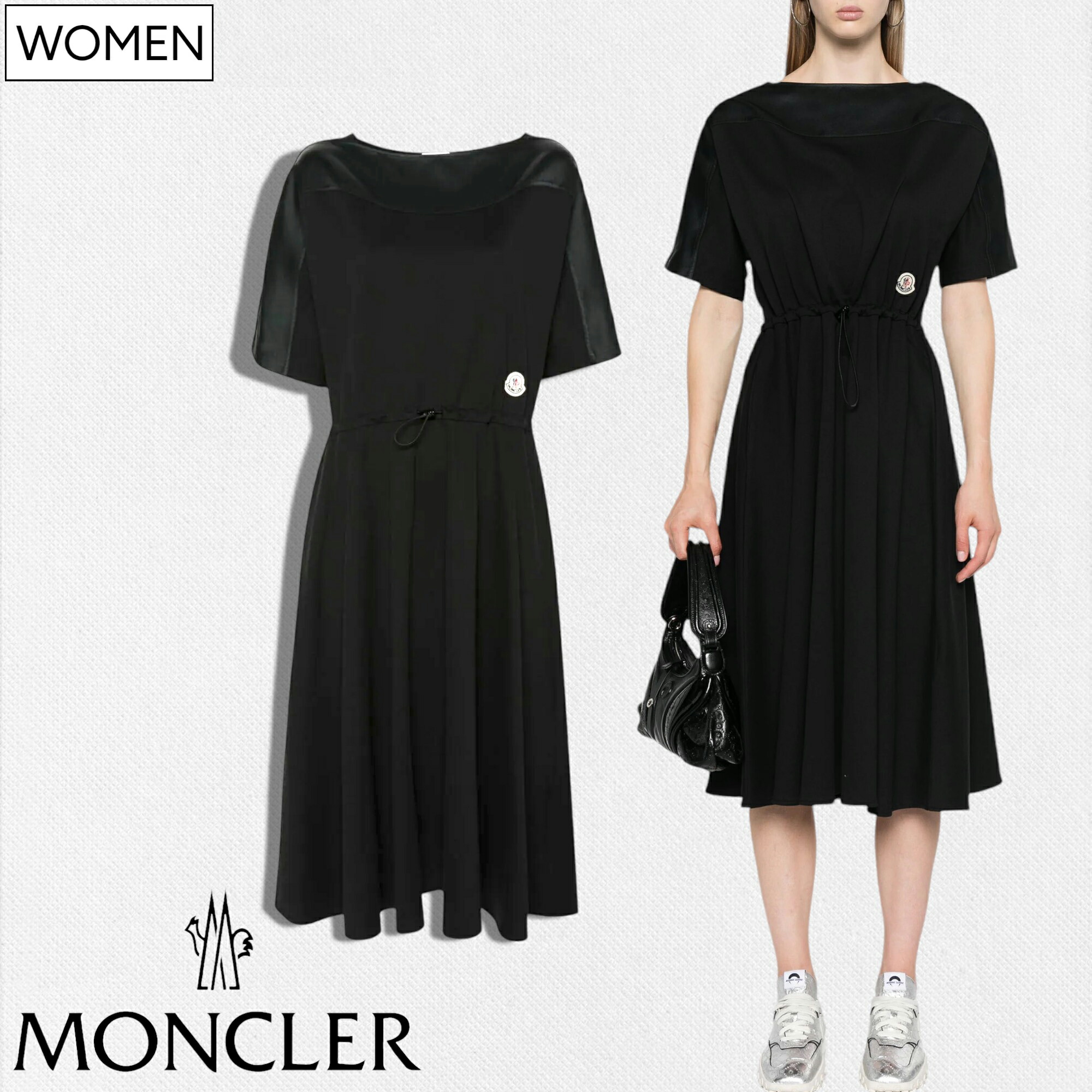 MONCLER ノースリーブ ブラックミニワンピース 楽天市場】MONCLER