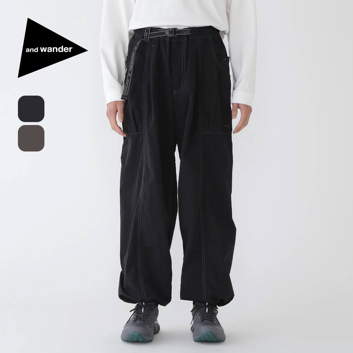 楽天市場】【SALE Max50%OFF】アンドワンダー クリンクルドナイロン