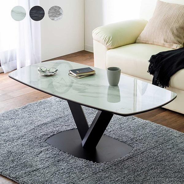 楽天市場】大理石風 ローテーブル 大理石調 セラミックテーブル