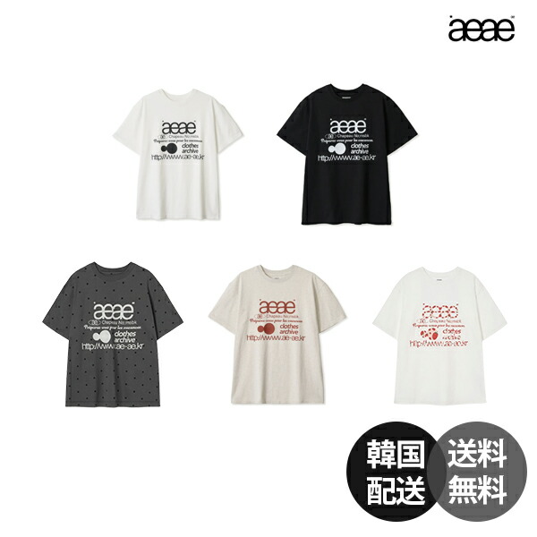 楽天市場】【韓国】aeae DOT SMALL LETTER TEE エイイエイイ Tシャツ