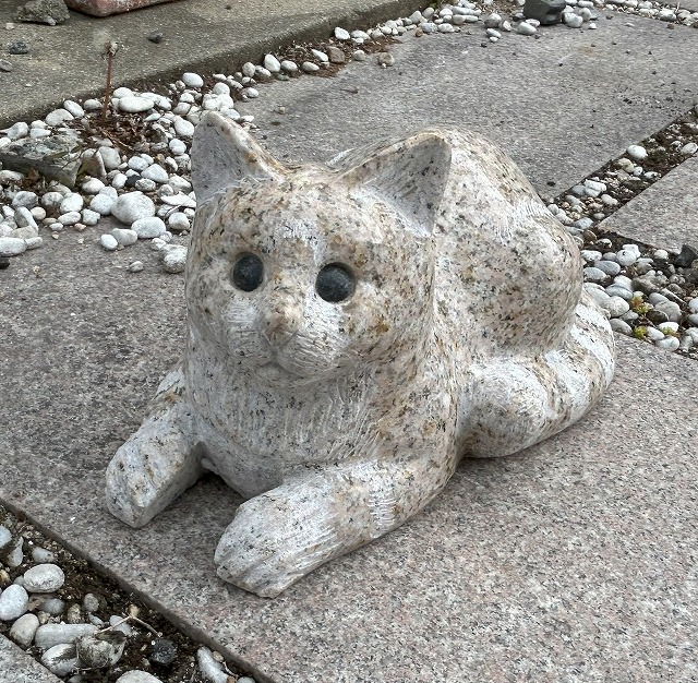 楽天市場】御影石 うさぎ（小）ウサギ 兎 置物 置き物 玄関