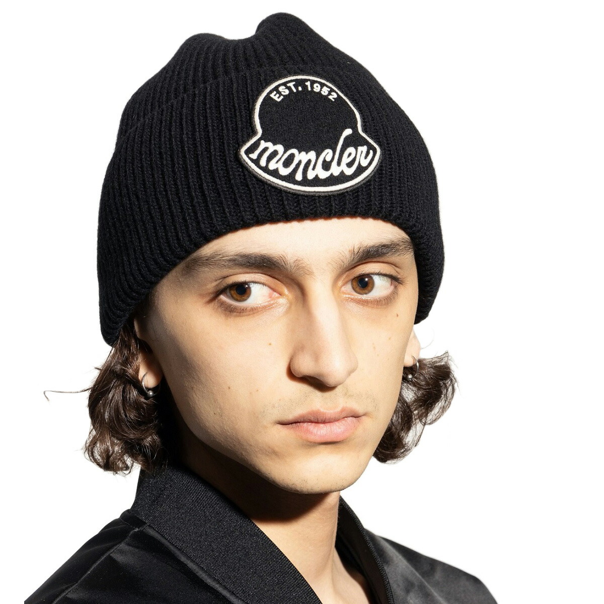 楽天市場】MONCLER モンクレール Knit Cap ニット帽 ビーニー ニット