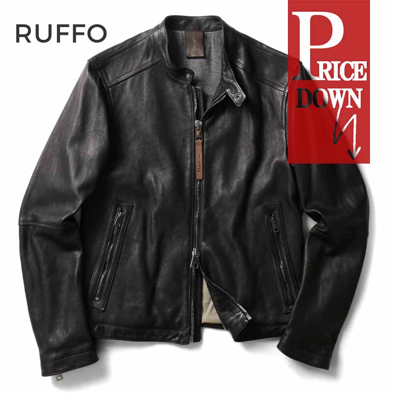 楽天市場】RUFFO / ルッフォ｜ゴートスエードシングルライダース