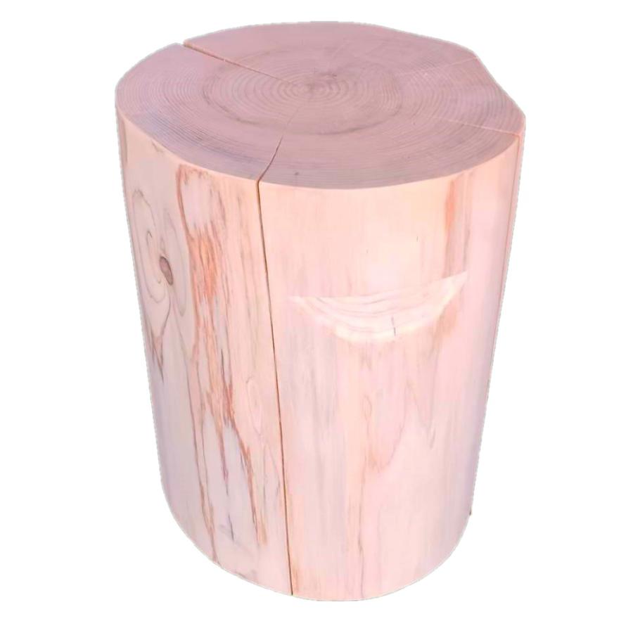 楽天市場】(4脚セット) 特選国産ひのき 丸太椅子 (取手付) 直径約35cm