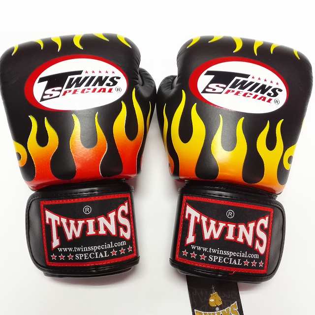 楽天市場】TWINS SPECIAL ボクシンググローブ 10oz 炎 黒